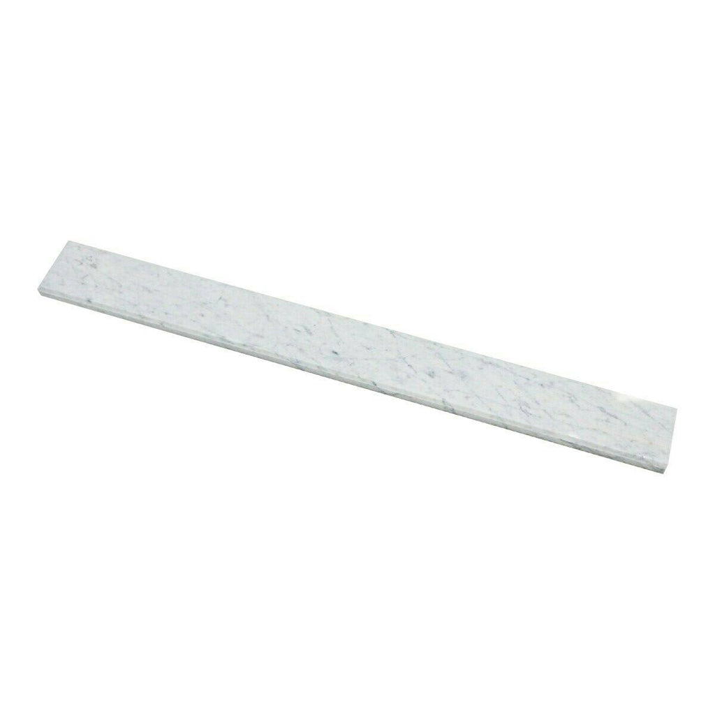 Bianco Carrara Polished Marble Saddles J9530