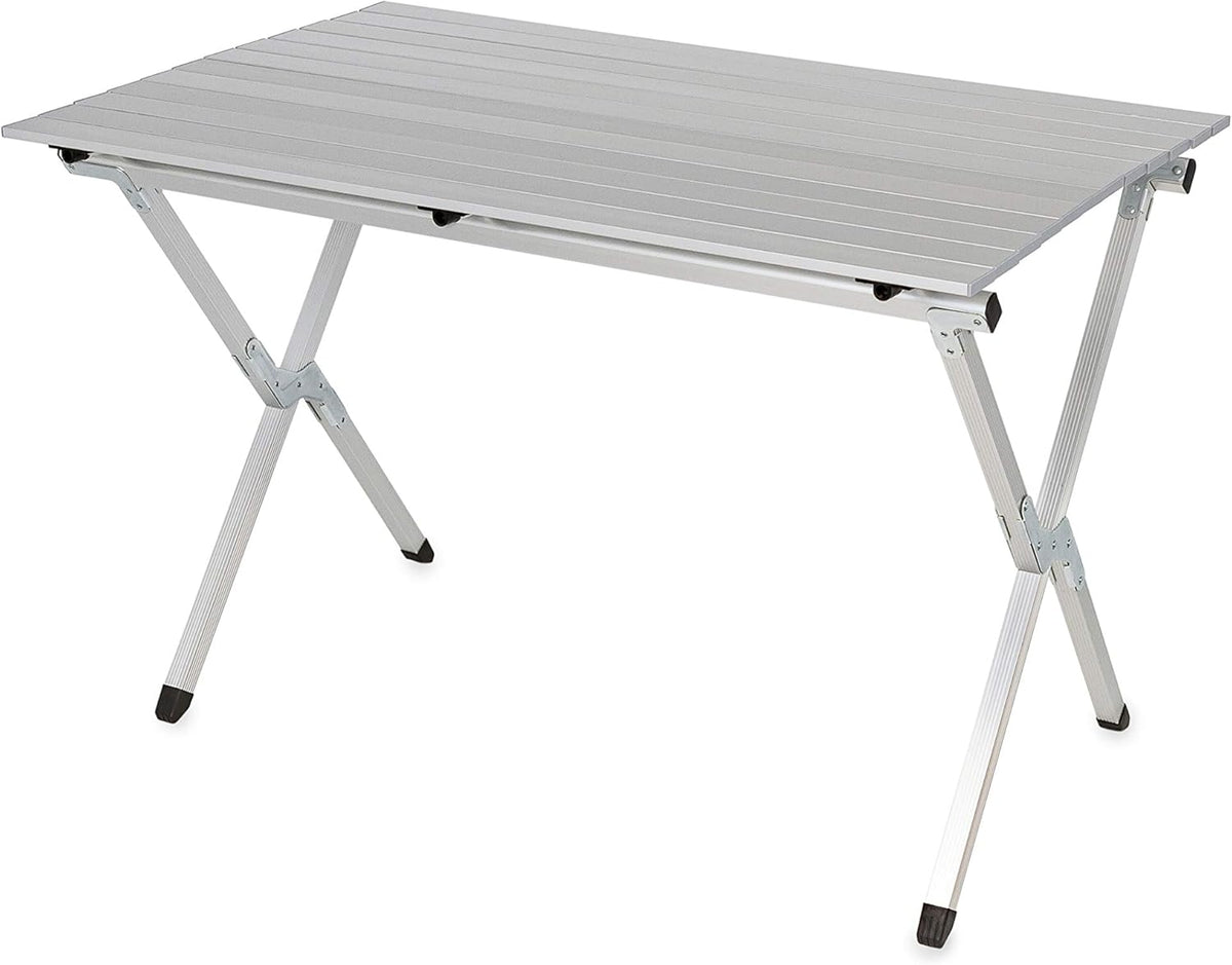Aluminum Roll-Up Campsite Table with Carrying Bag F75261