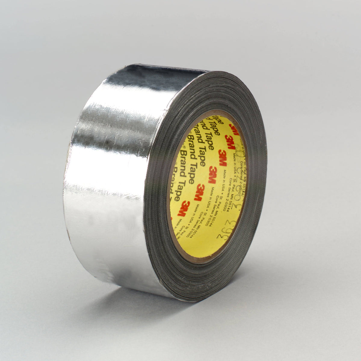 3M High Temperature Aluminum Foil Glass Cloth Tape Silver I990075