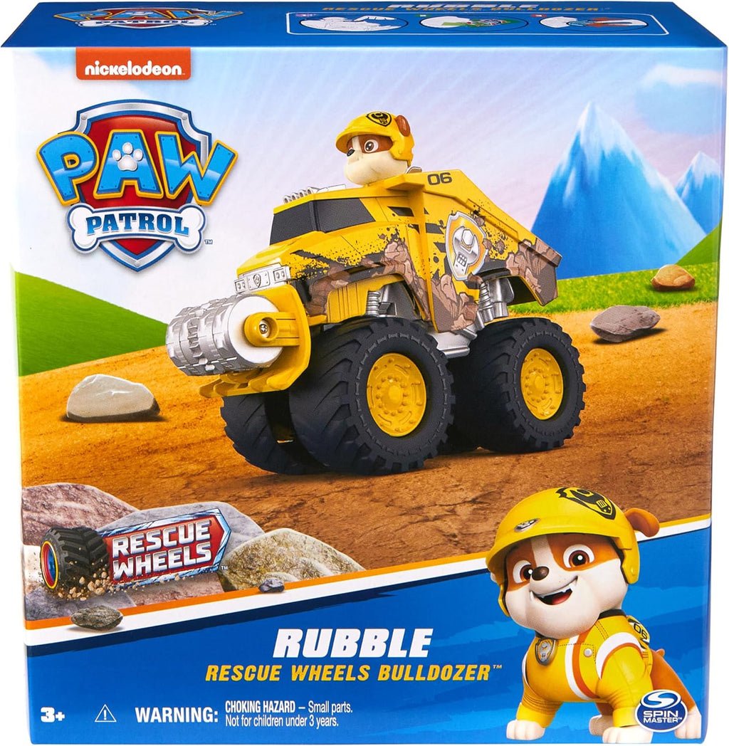 Paw Patrol Rubble’s Bulldozer Toy Truck with Vehicle Transformation and Collectible Action Figure T840