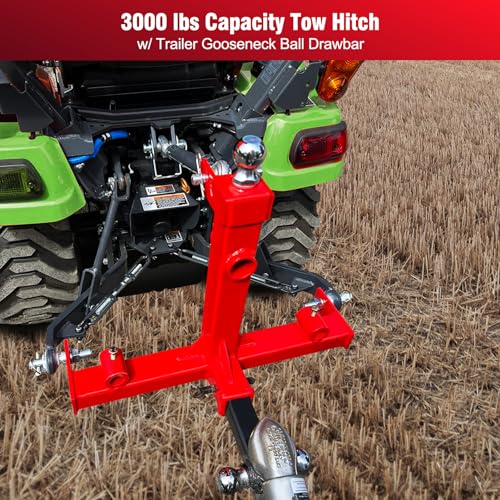 3 Point Hitch 2 inch Receiver Tow Drawbar Adapter F49450