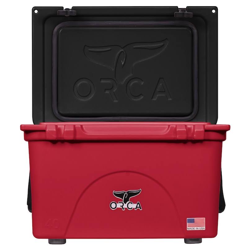 Red Black 40-Quart Hard-Sided Cooler Z278198