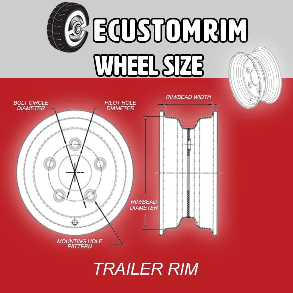 2-Pk Hankook ST225/75R15 Trailer Tire On Silver Mod Rim 6 Lug Wheel LRE Z948