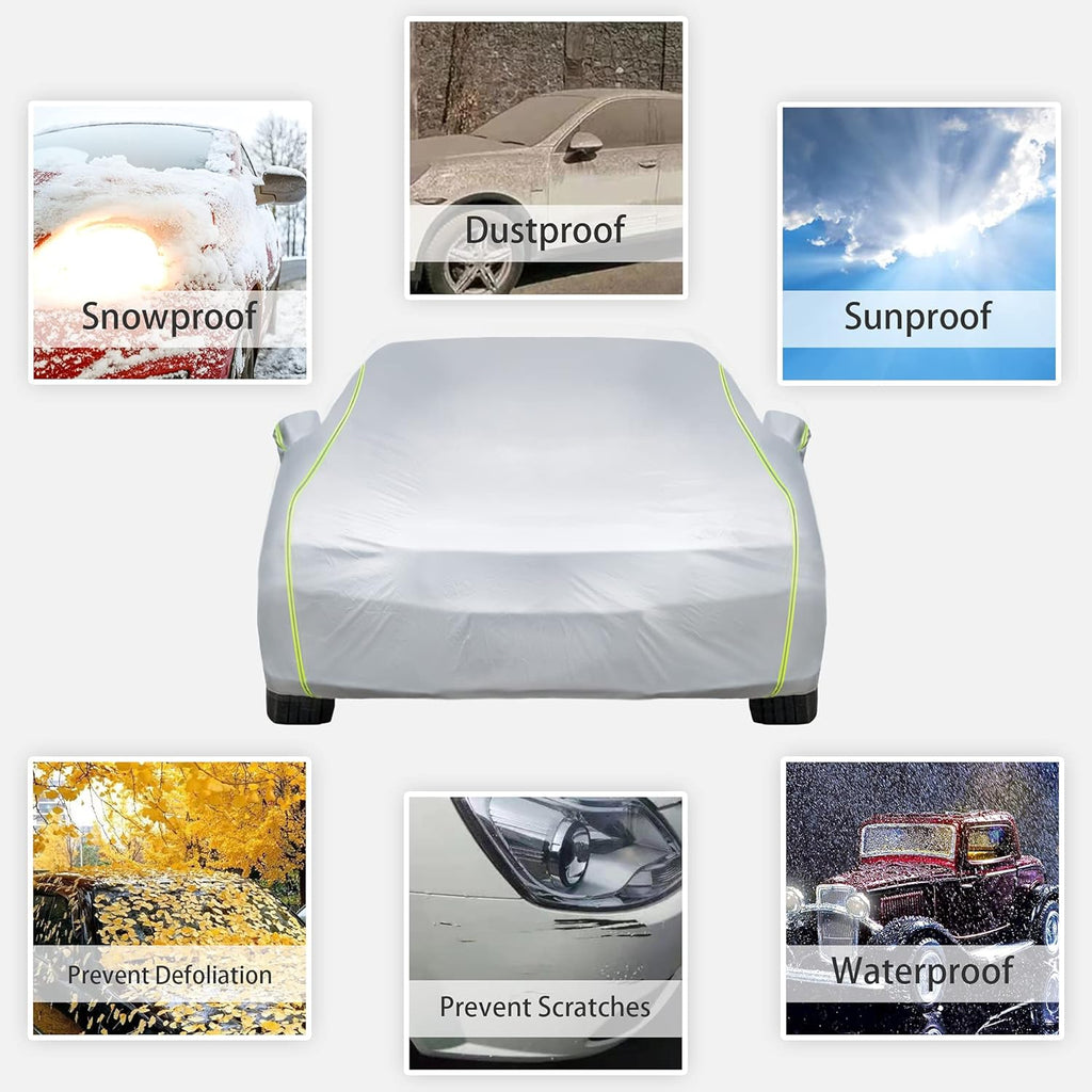 Waterproof All Weather Car Cover with Zipper W993381