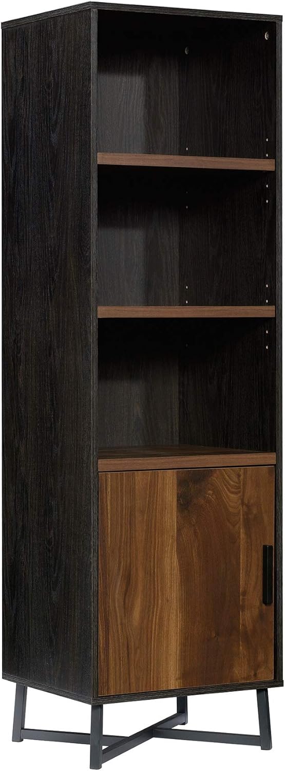Brew Oak Finish Bookcase with Door J715456