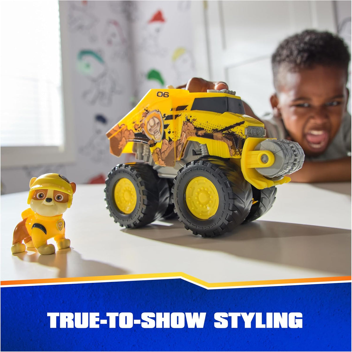 Paw Patrol Rubble’s Bulldozer Toy Truck with Vehicle Transformation and Collectible Action Figure T840