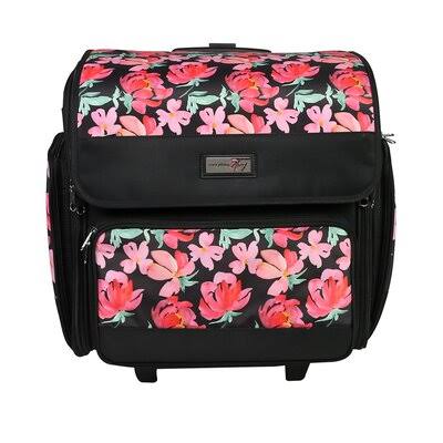 Deluxe Rolling Craft Case, Floral I381591