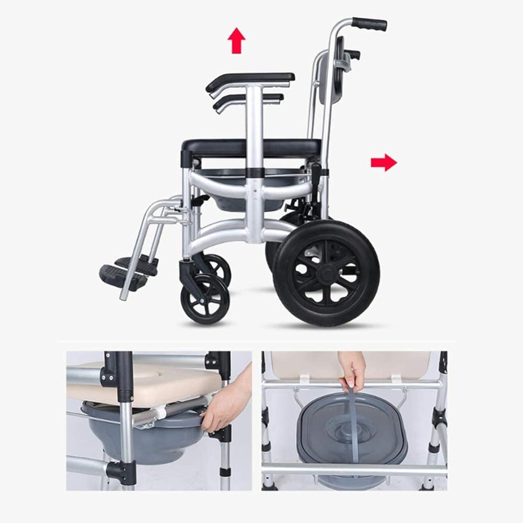 Folding Wheelchair Commode Toilet Chair Y5780
