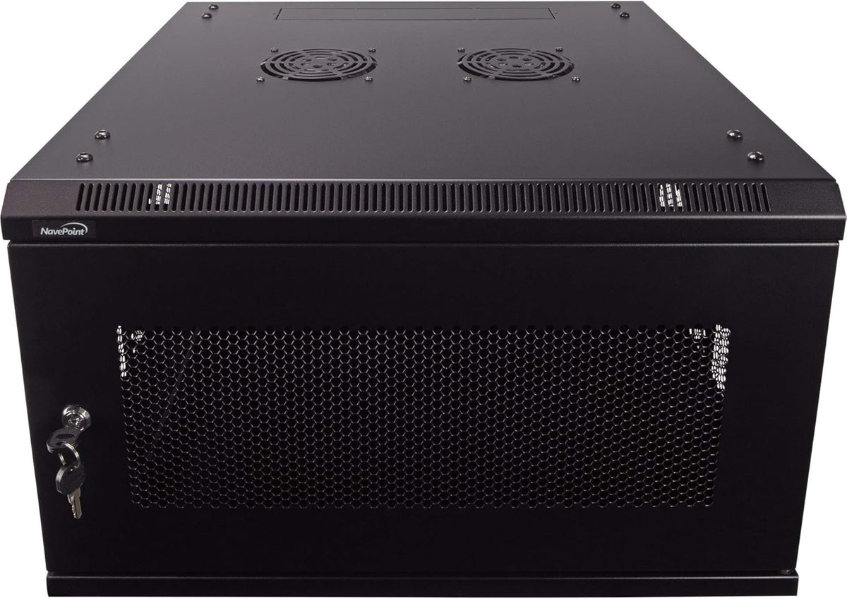 6U 19-Inch Server Network Rack Wallmount Cabinet Black N735087