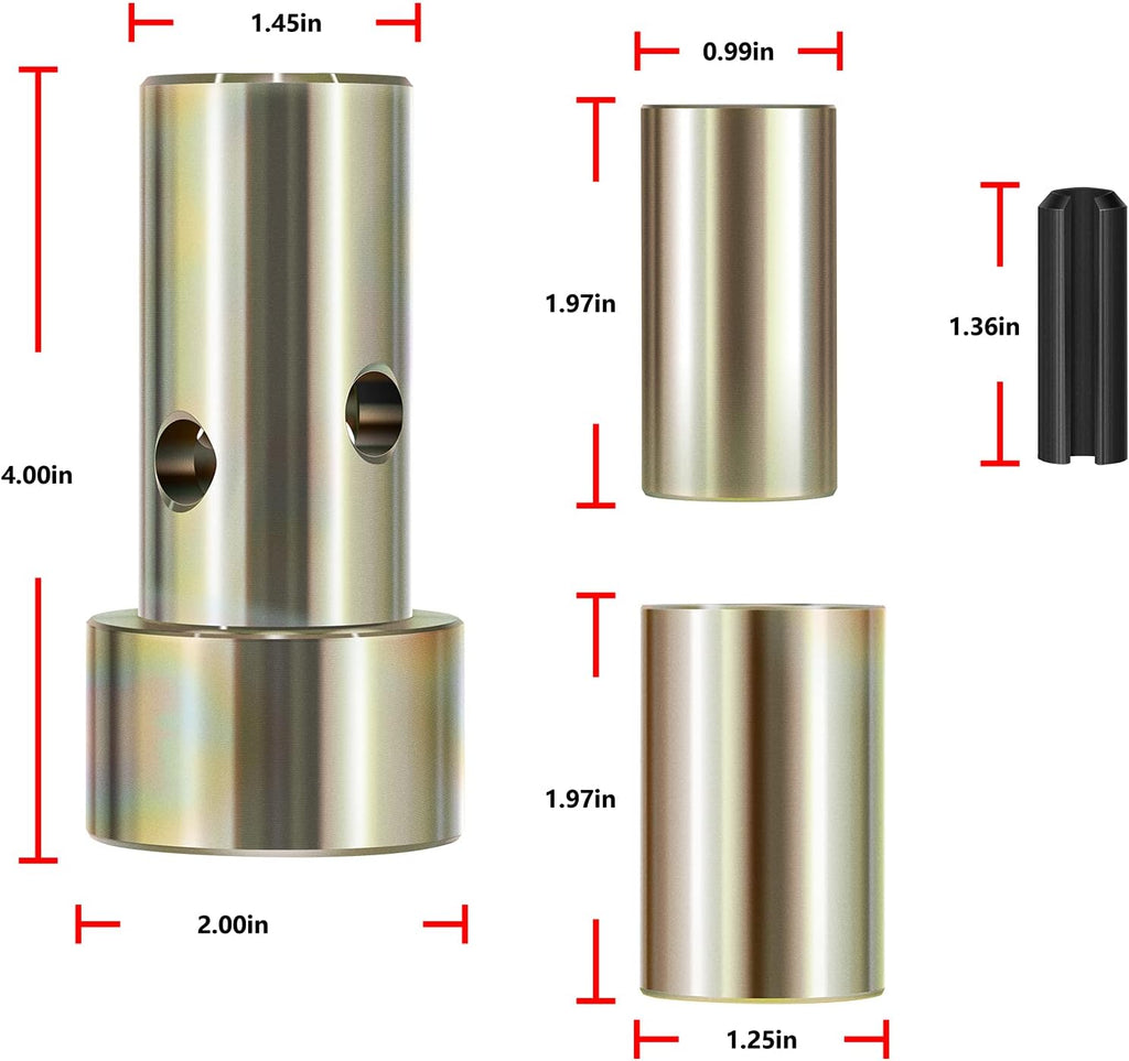 2 Pairs Quick Hitch Adapter Bushing Kit J306