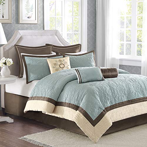 King Blue 9 Piece Comforter Set J14278