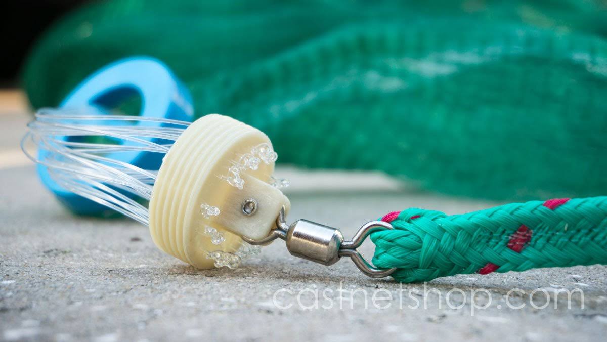 Green 1/2x22 Sq. Mesh 9 ft. Bait Cast Net B997759