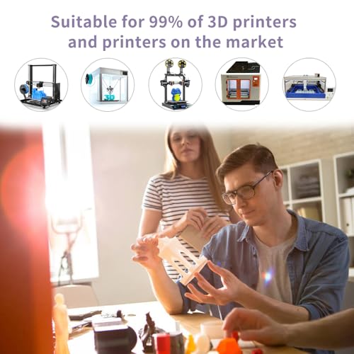 Glow in The Dark PLA Filament 1.75 mm 250g 4 Pack B6254