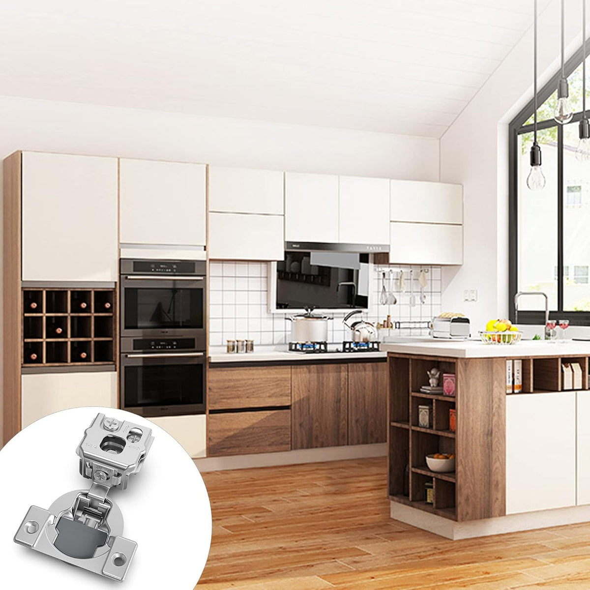 8 Pack Soft Close Adjustable Cabinet Hinge D6689