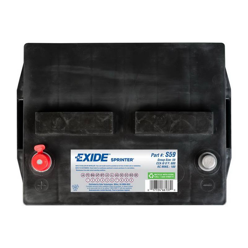 Battery CCA: 590 W893