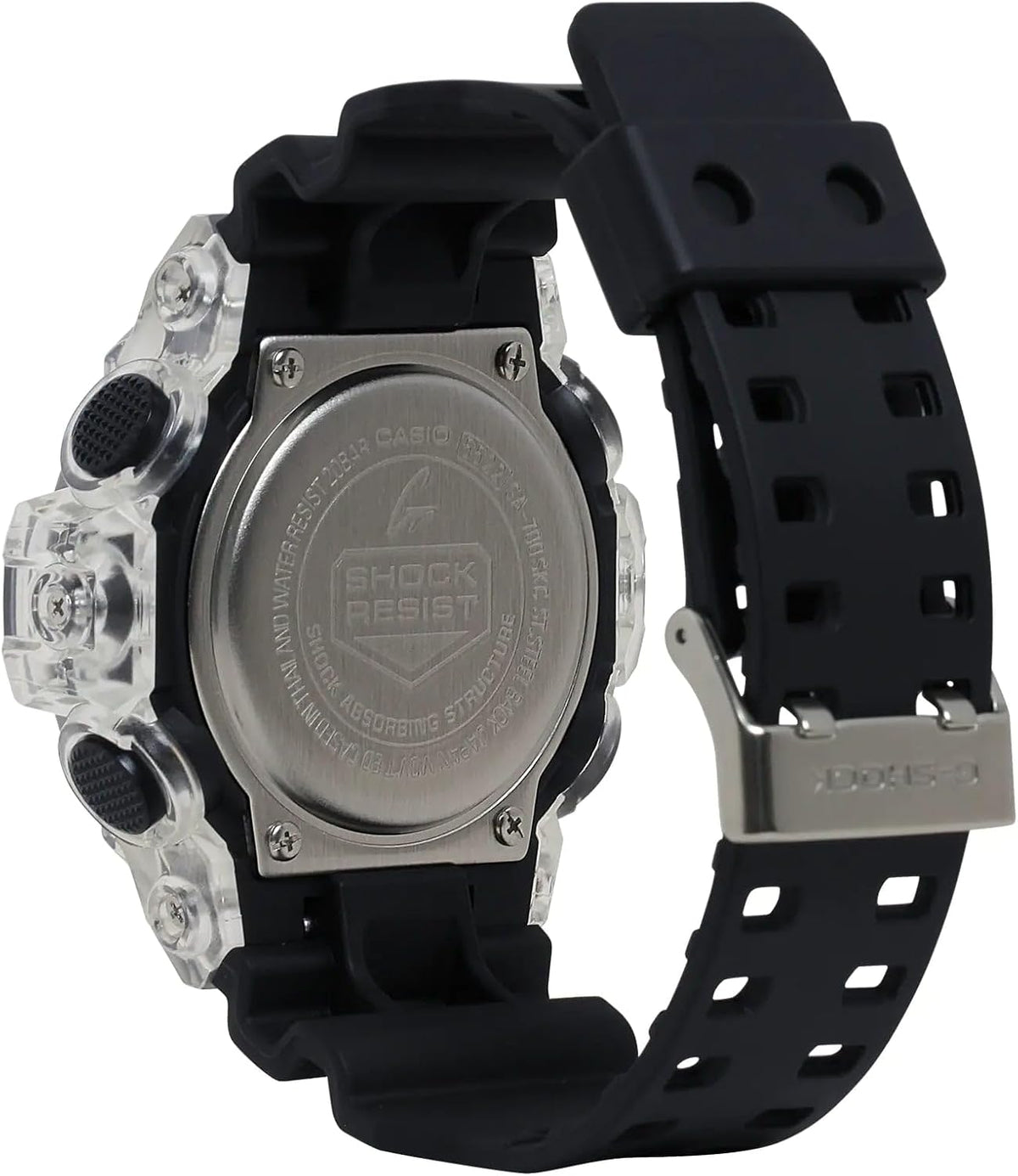 White/Black Digital Analog Camouflage Resin Band Watch V999