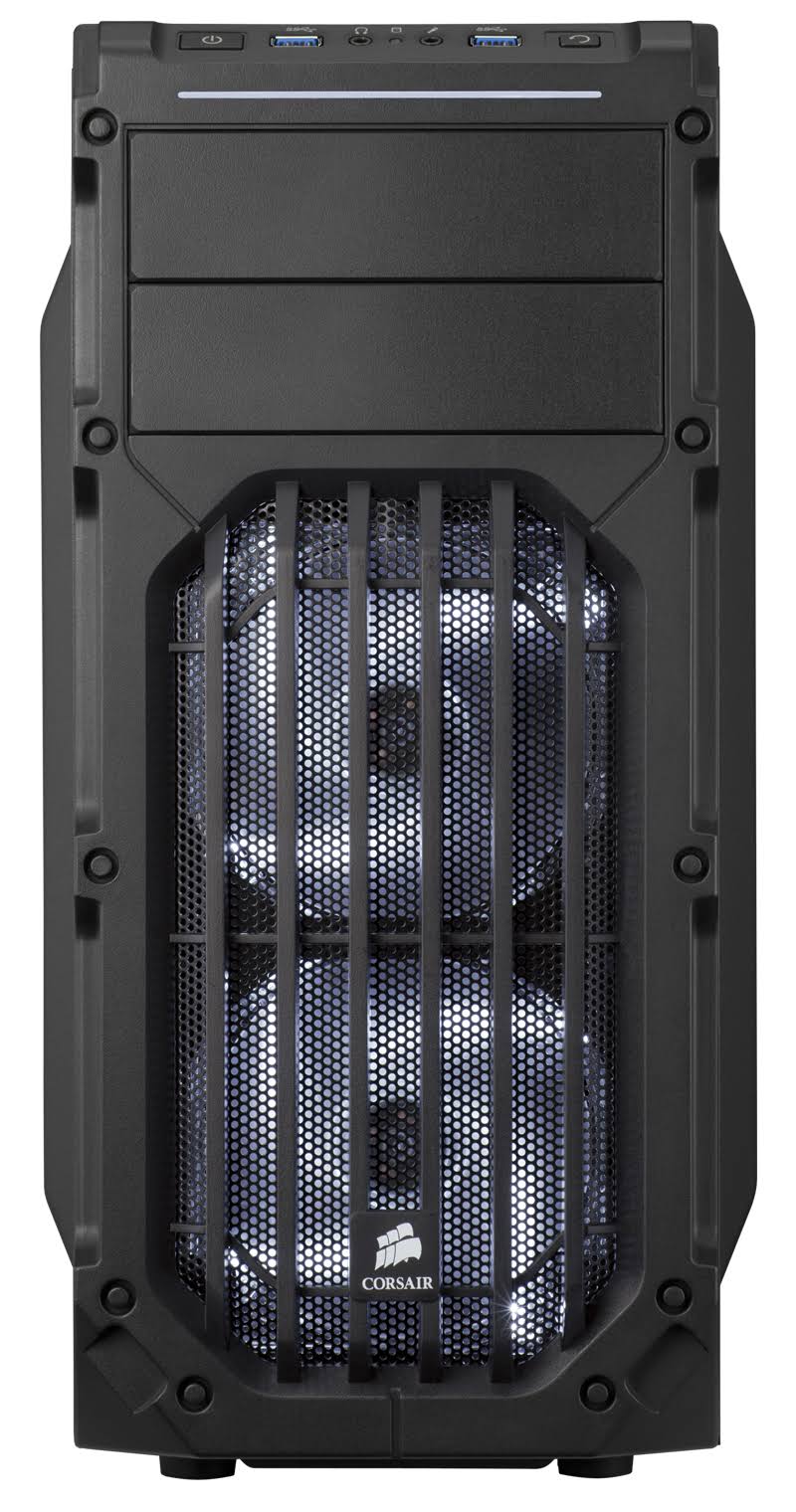Black Steel ATX Mid Tower Gaming Case H934