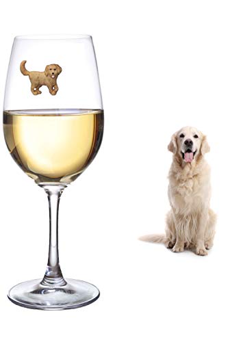 Set of 6 Dog Wine Charms for Stemless Glasses Y395259