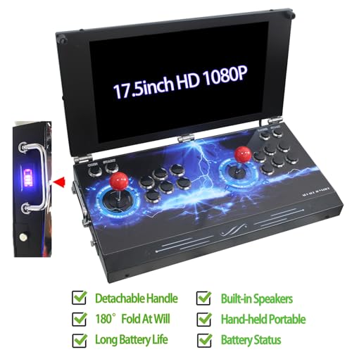 Hand-held Portable Arcade Game Console 17.5-inch HD Screen Dual Players K193