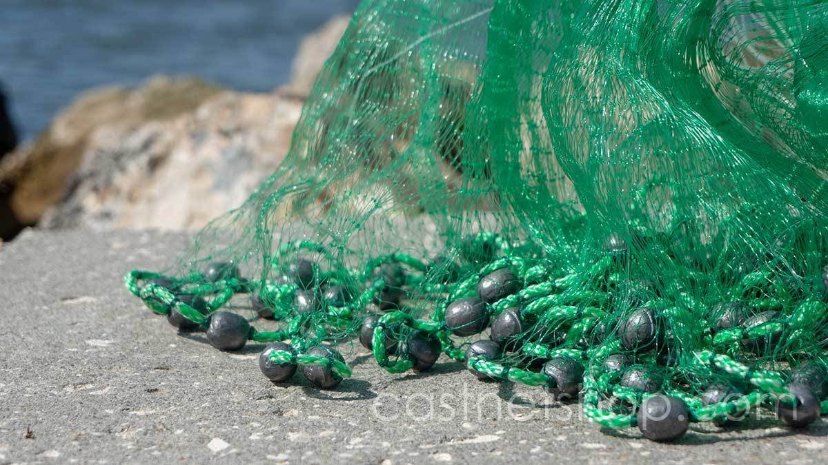 Green 1/2x22 Sq. Mesh 9 ft. Bait Cast Net B997759