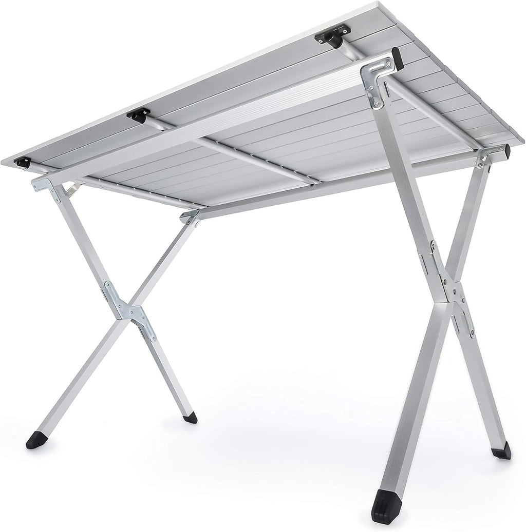 Aluminum Roll-Up Campsite Table with Carrying Bag F75261