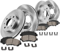 262mm Front 239mm Rear 4 Lug Brake Rotors Ceramic Pads and Clips F949
