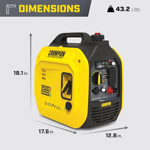 2500-Watt Dual Fuel Portable Inverter Generator D192