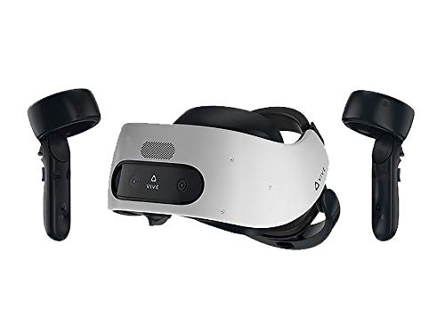 Almond White VR Headset Bundle with Controllers, Face Cushion, QC 3.0 Charger and USB Type-C Cable D62744