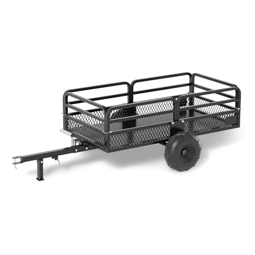 Heavy Duty Steel Dump Cart Utility Trailer with Removable Sides S627