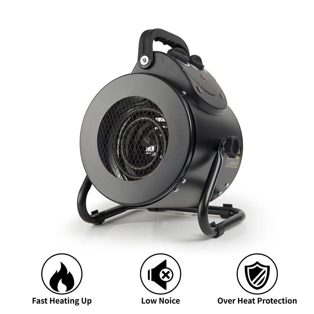 Black Electric Heater Fan with Overheat Protection F4522