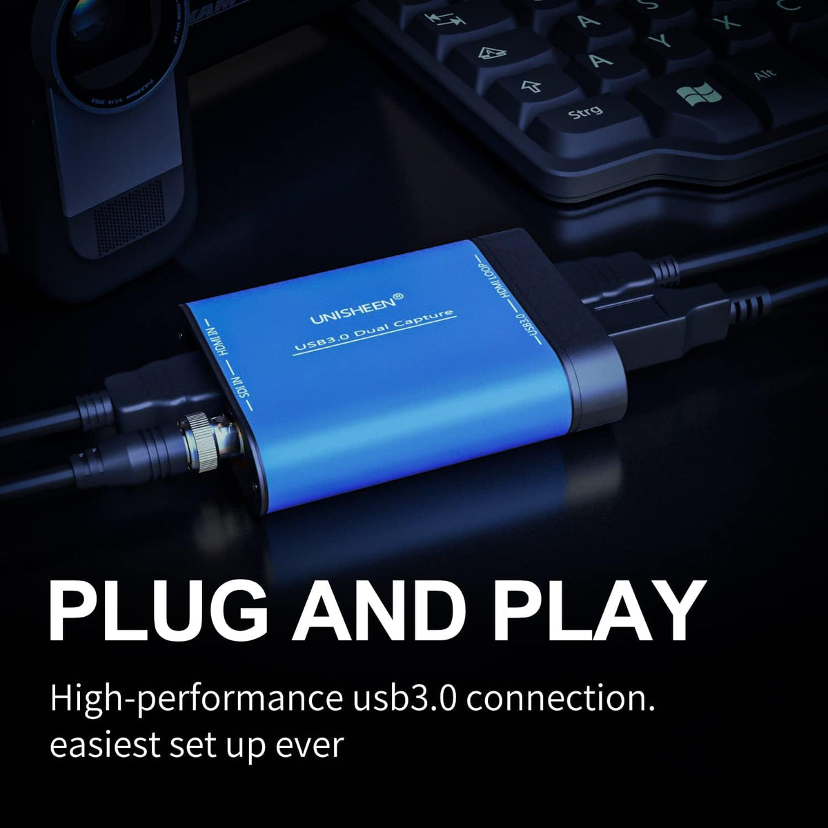 USB 3.0 HDMI SDI Dual Input 1080P Video Capture Card U44678