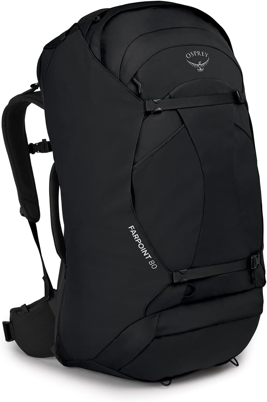 Black 80L Travel Backpack V44846