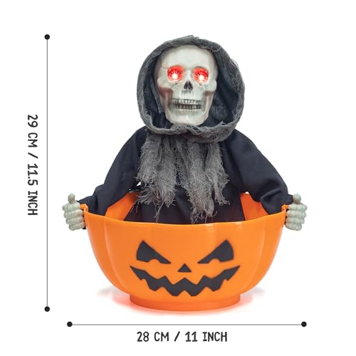 Halloween Candy Bowl Animated Candy Dish with Sound and Movement C797
