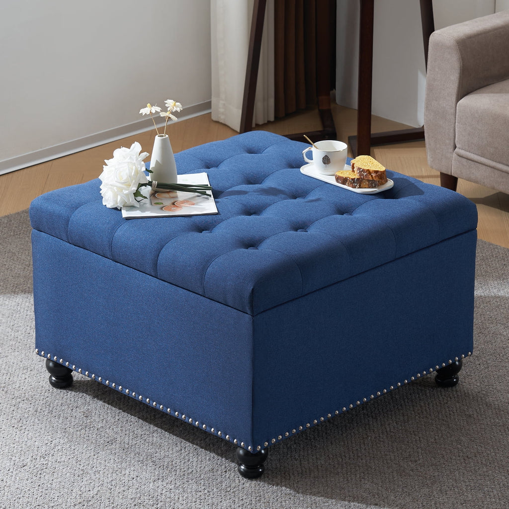 Large Upholstered Storage Ottoman Q718715