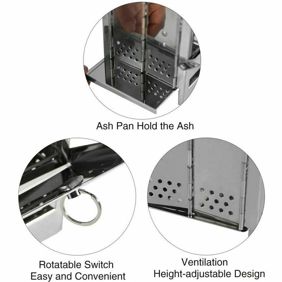 Portable Stainless Steel Wood Burning Stove X5388