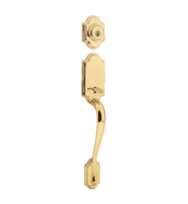 Satin Nickel Single Cylinder Exterior Handleset B7844
