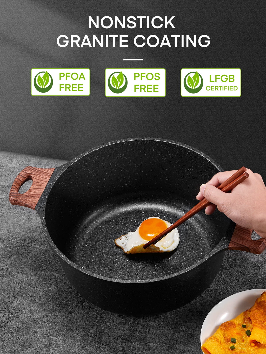6 Quart Nonstick Stock Pot with Glass Lid K998961