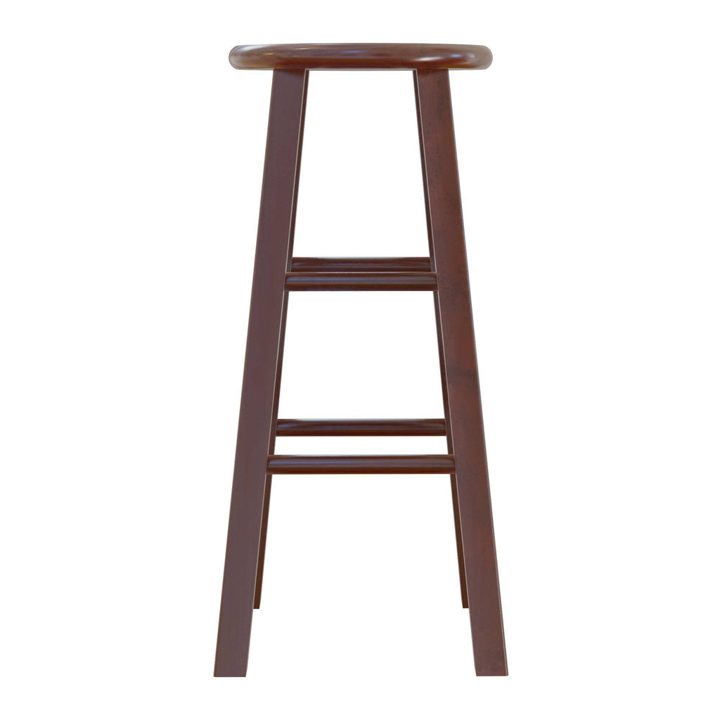Antique Walnut 2pc Bar Stool Set J6201