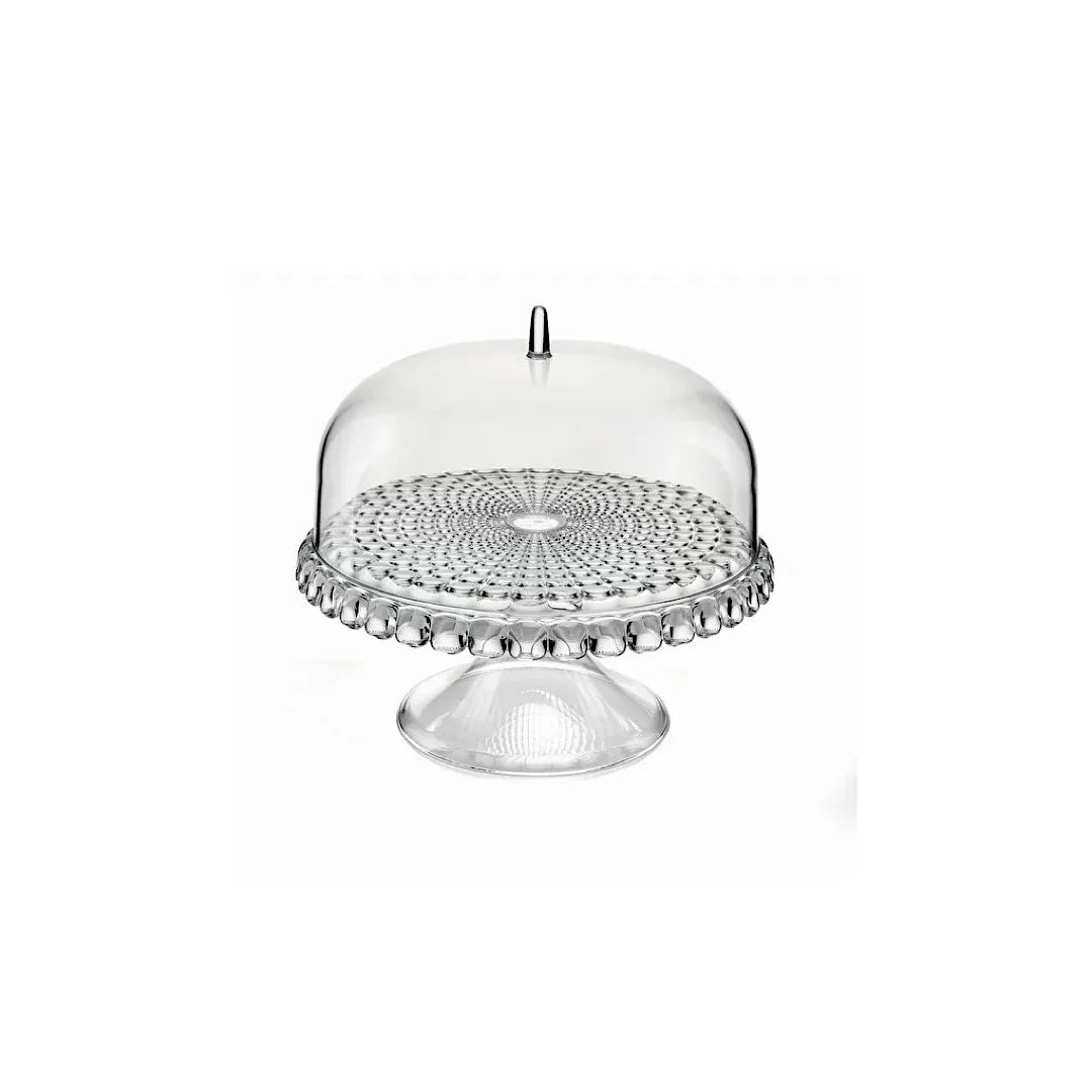 Clear Small Cake Stand with Dome T11113