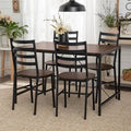 5 - Piece Dining Set Dark Walnut L3334