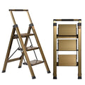 5 Step Aluminum Folding Ladder with Anti-Slip Wide Pedal T5413