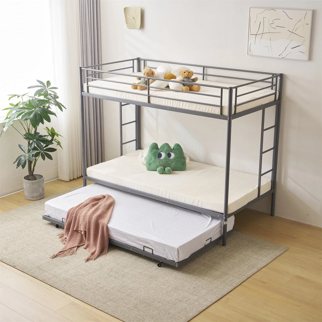 Twin over Twin Steel Bunk Beds V9523