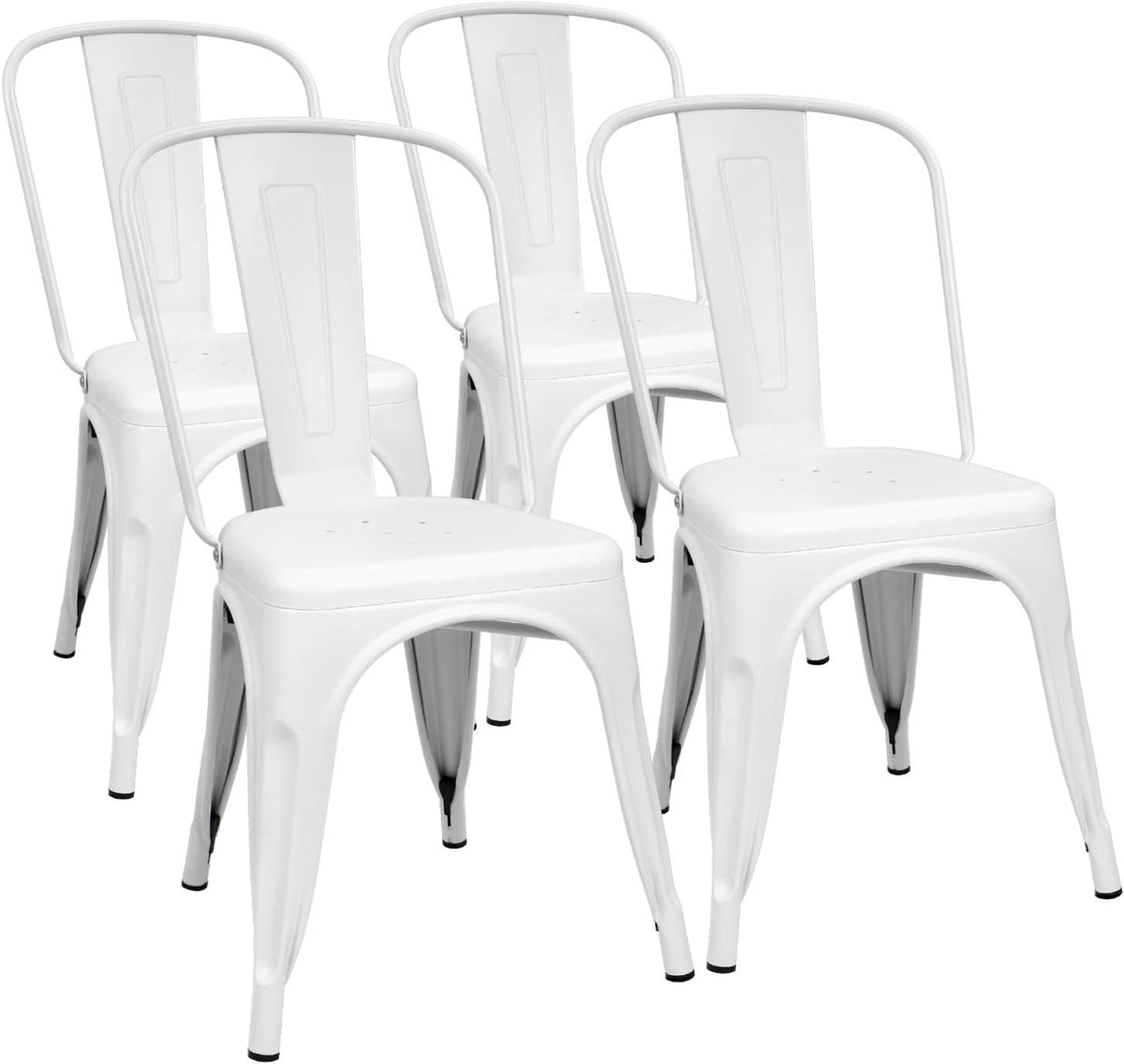 Metal Dining Chairs Set of 4 (Black) L572006