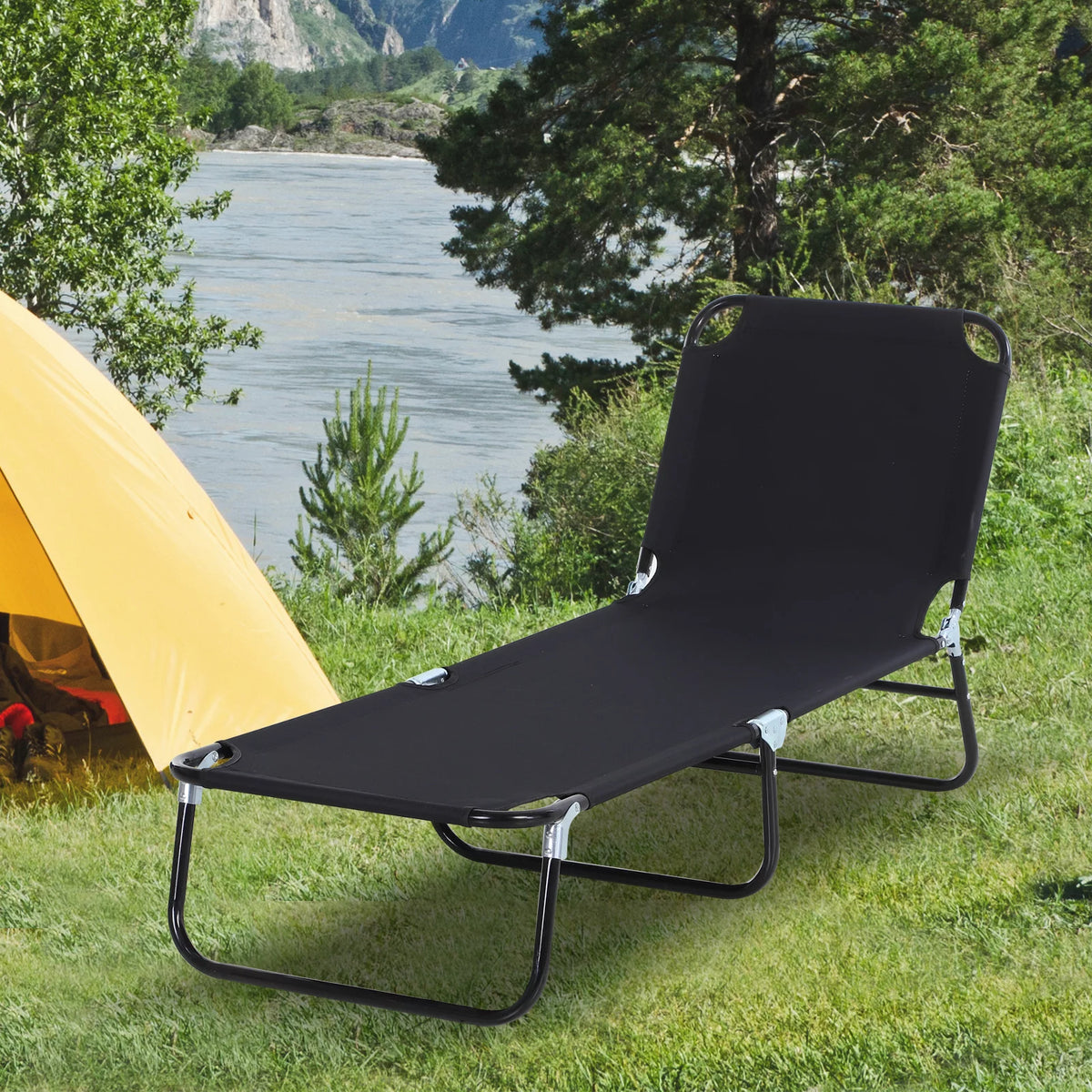 Adjustable Backrest Chaise Chair Lounger T944111