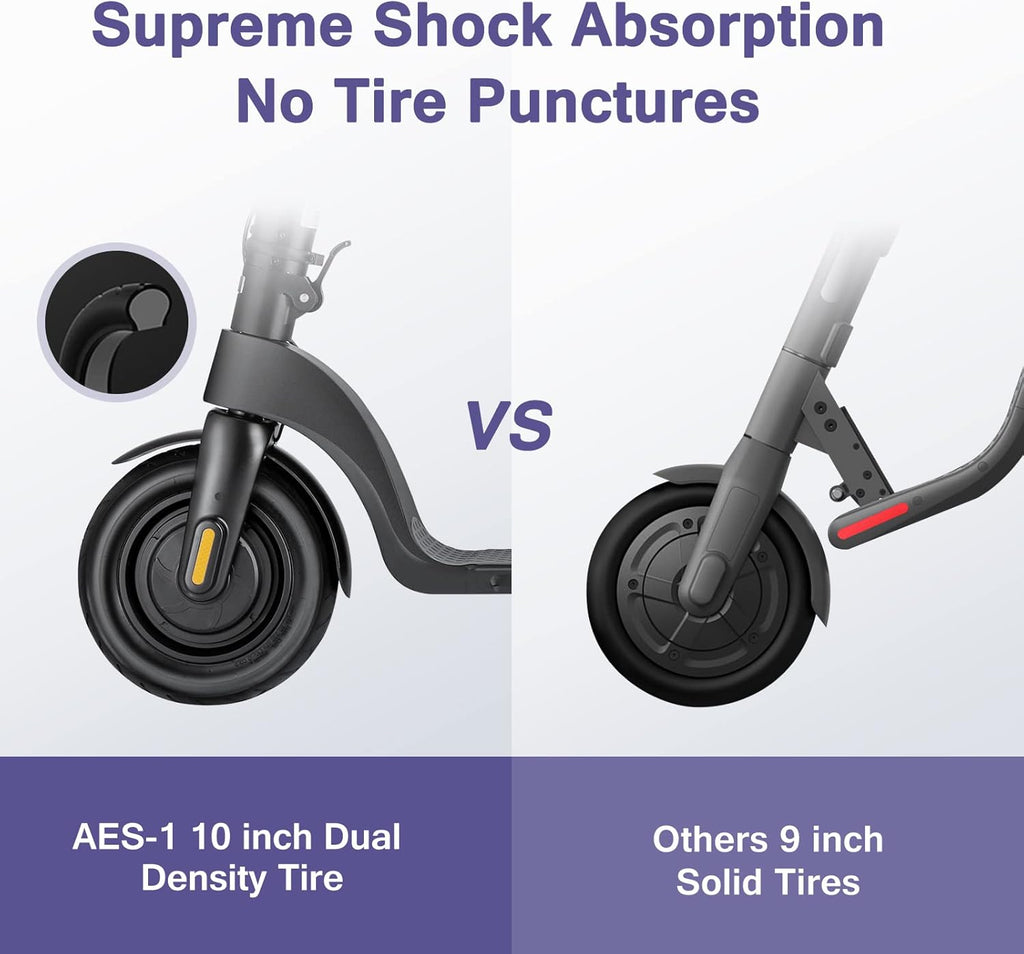 Electric Kick Scooter, 10" Solid Tires, Foldable N388653