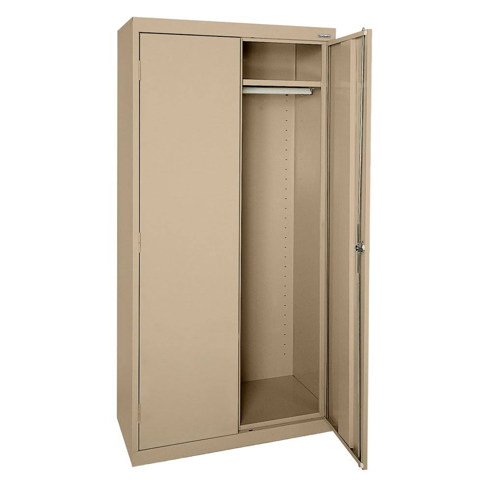 Wardrobe Cabinet with Recessed Handle, Tropic Sand - 36 x 24 x 72 in. P522