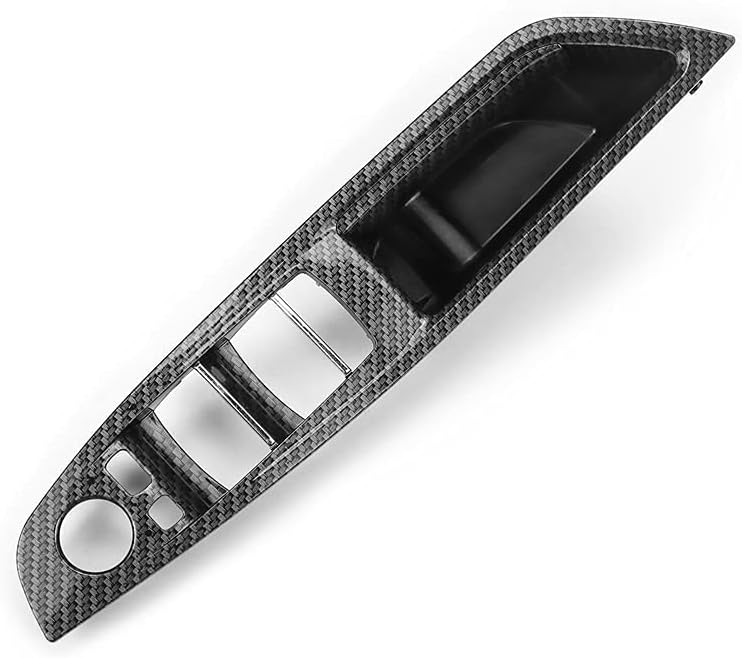 Carbon Fiber Window Switch Armrest Panel Trim Cover Kit Replacement Pack of 2 T804916