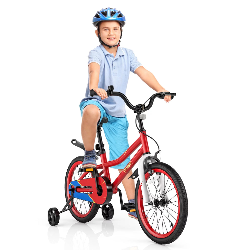 18 Kid's Bike with Training Wheels and Basket Y821