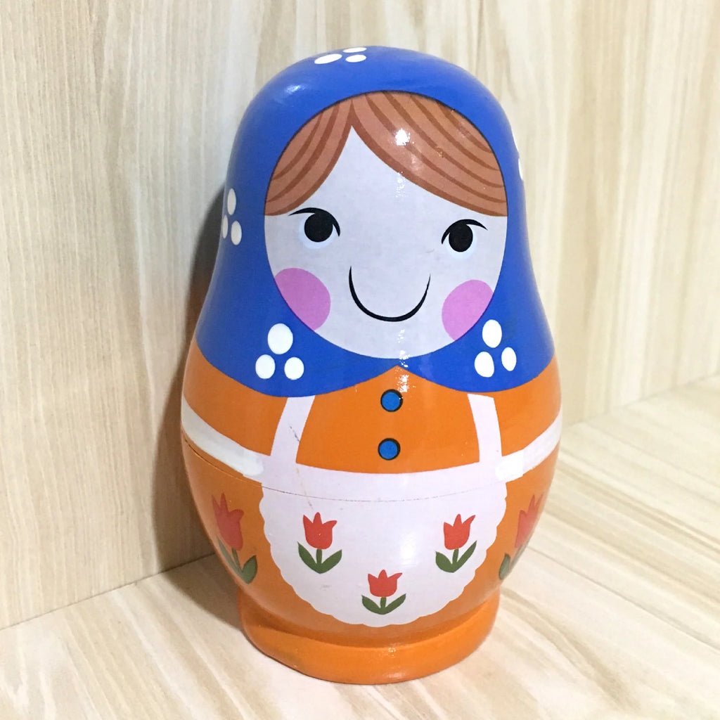 5-piece Russian Matryoshka Wooden Doll Toy D441