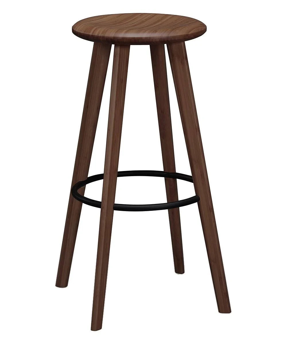 Black Walnut Bar Height Stool Set of 2 Q94908